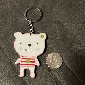 Polar bear keychain